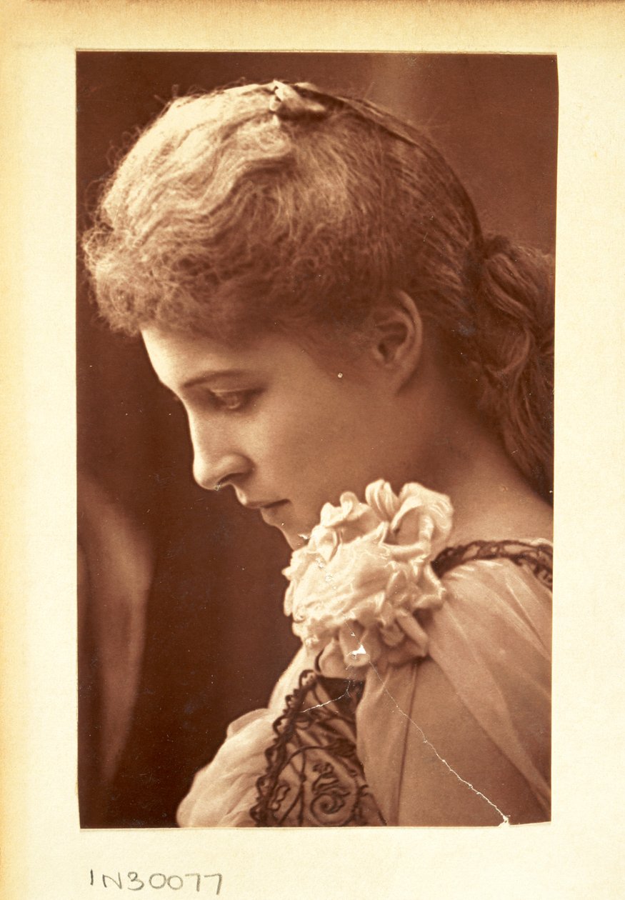 Lillie Langtry elokuvassa "Peril", vuodelta 1885 tekijältä Unbekannt