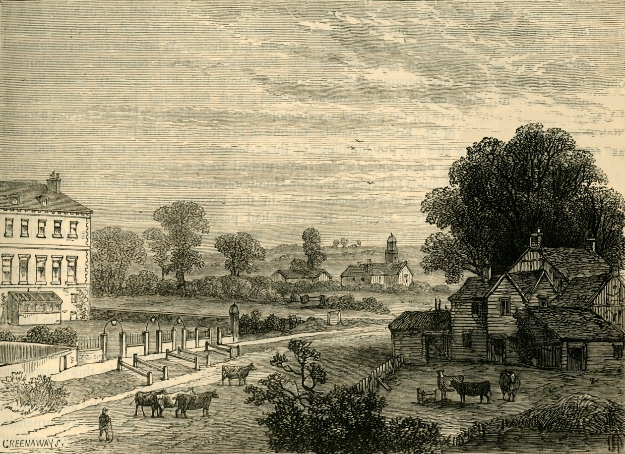 Lisson Green 1800-luvulla, n. 1876. tekijältä Unbekannt