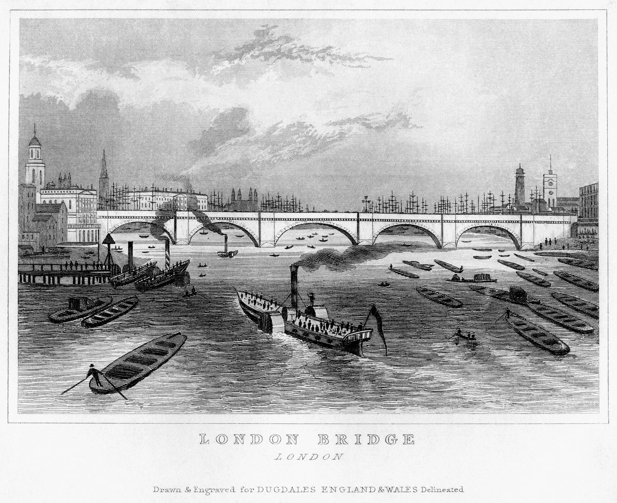 London Bridge, 1800-luku tekijältä Unbekannt
