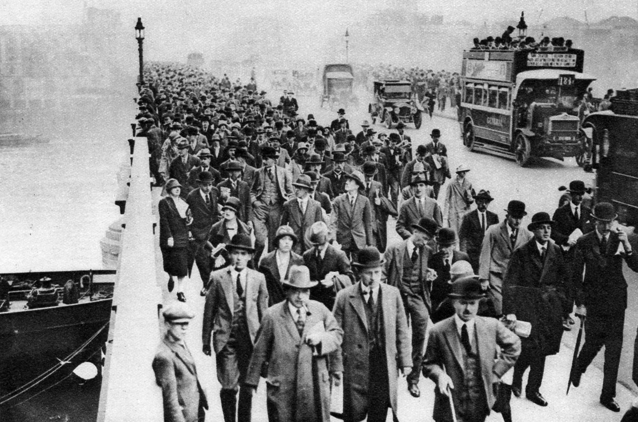 London Bridgen ruuhka, Lontoo, 1926-1927 tekijältä Unbekannt