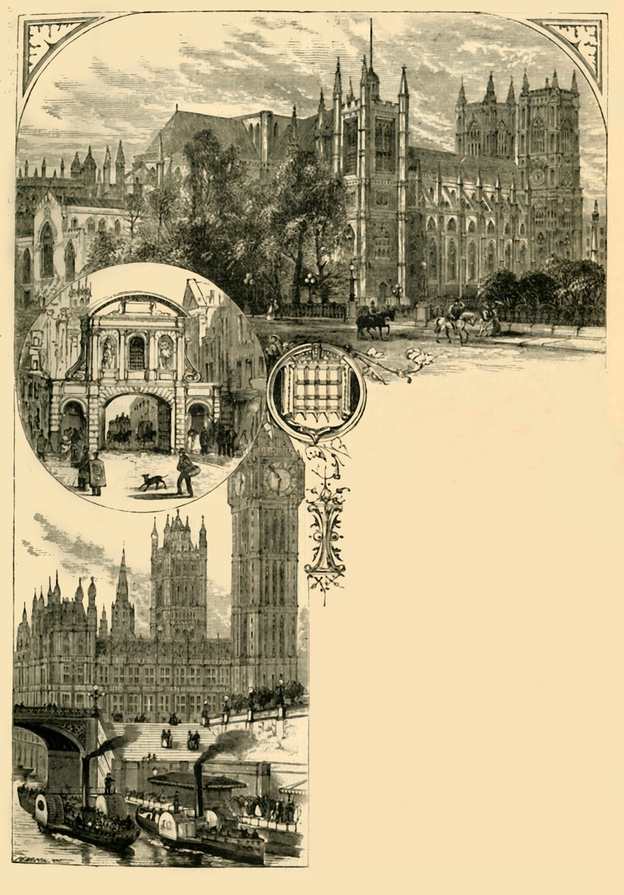 Lontoo. Westminster ja läntiset esikaupunkialueet, 1881. tekijältä Unbekannt