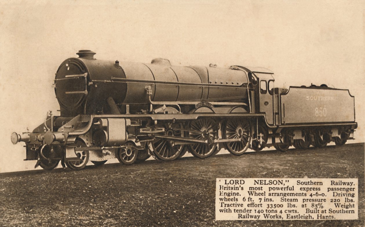 Lord Nelson, Southern Railway, 1930. tekijältä Unbekannt