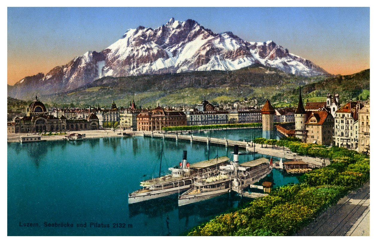 Luzern, Sveitsi, 1900-luku tekijältä Unbekannt