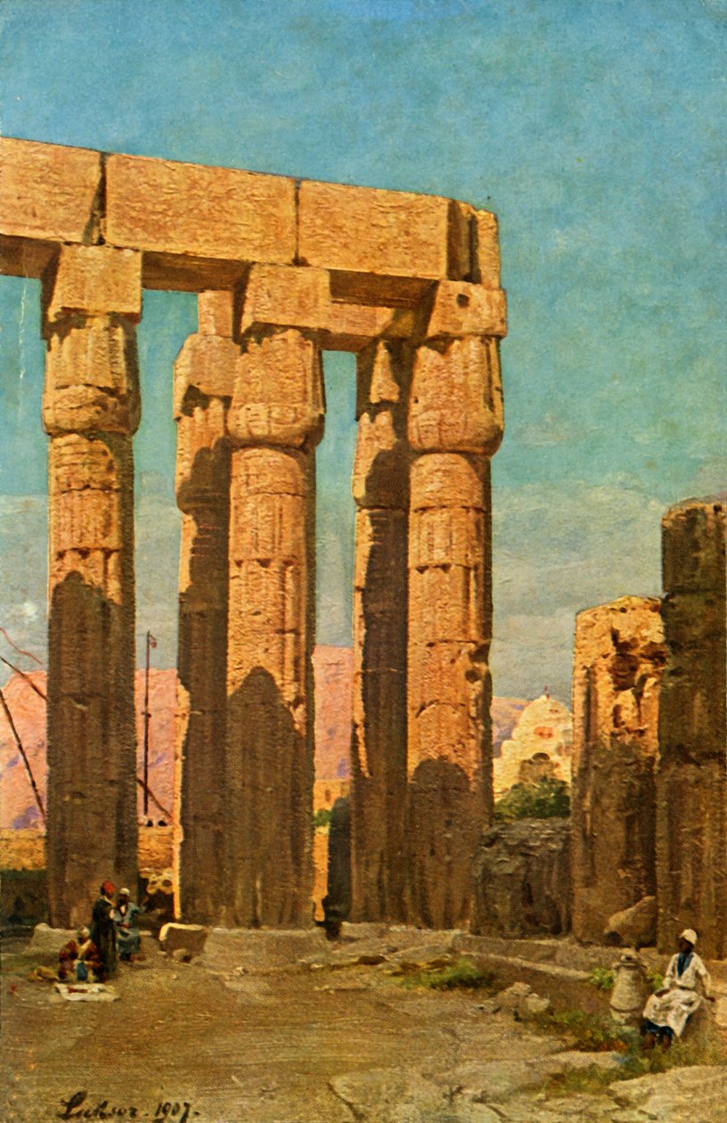 Luxor: Amenophis III:n temppeli, c1918-c1939. tekijältä Unbekannt