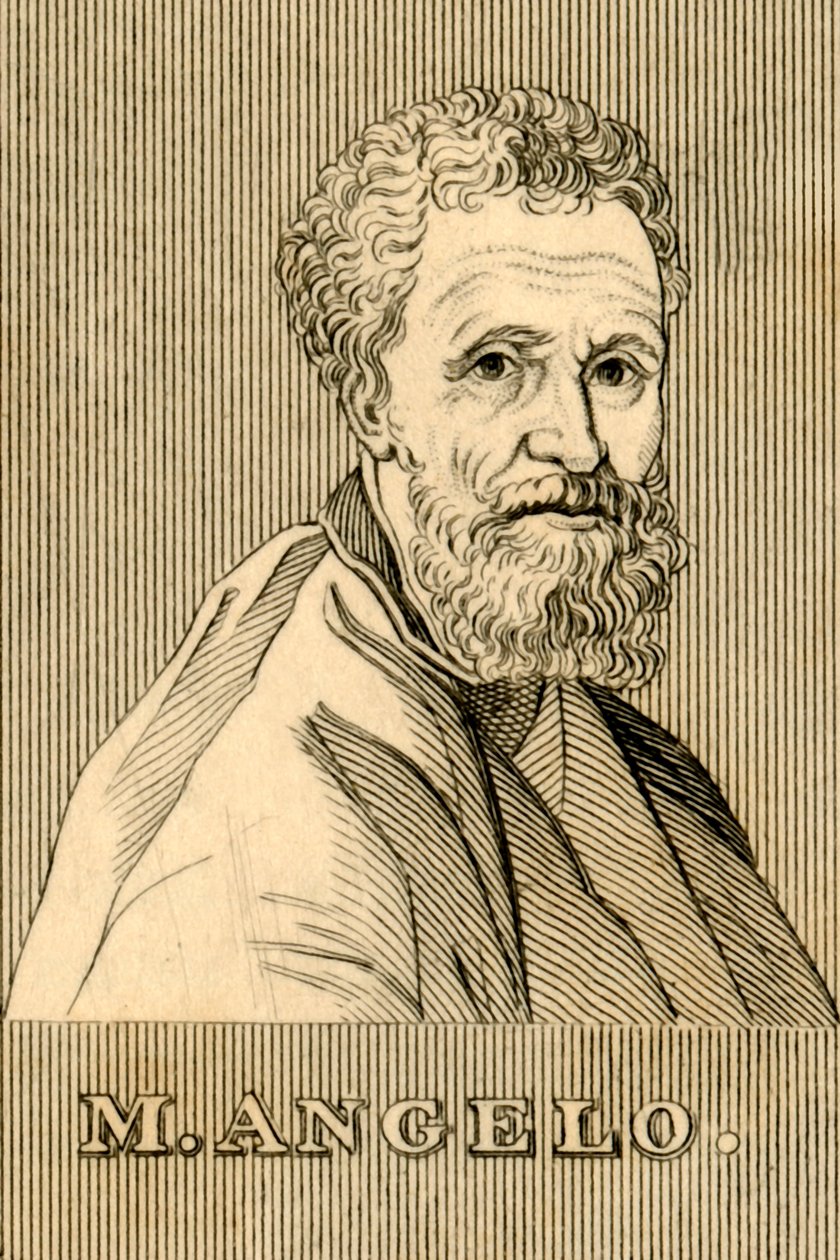 M. Angelo, 1475-1564, 1830. tekijältä Unbekannt