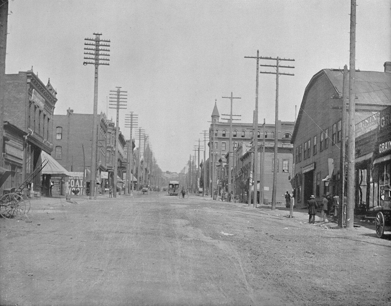 Main Street, Butte City, Montana, 1897. tekijältä Unbekannt