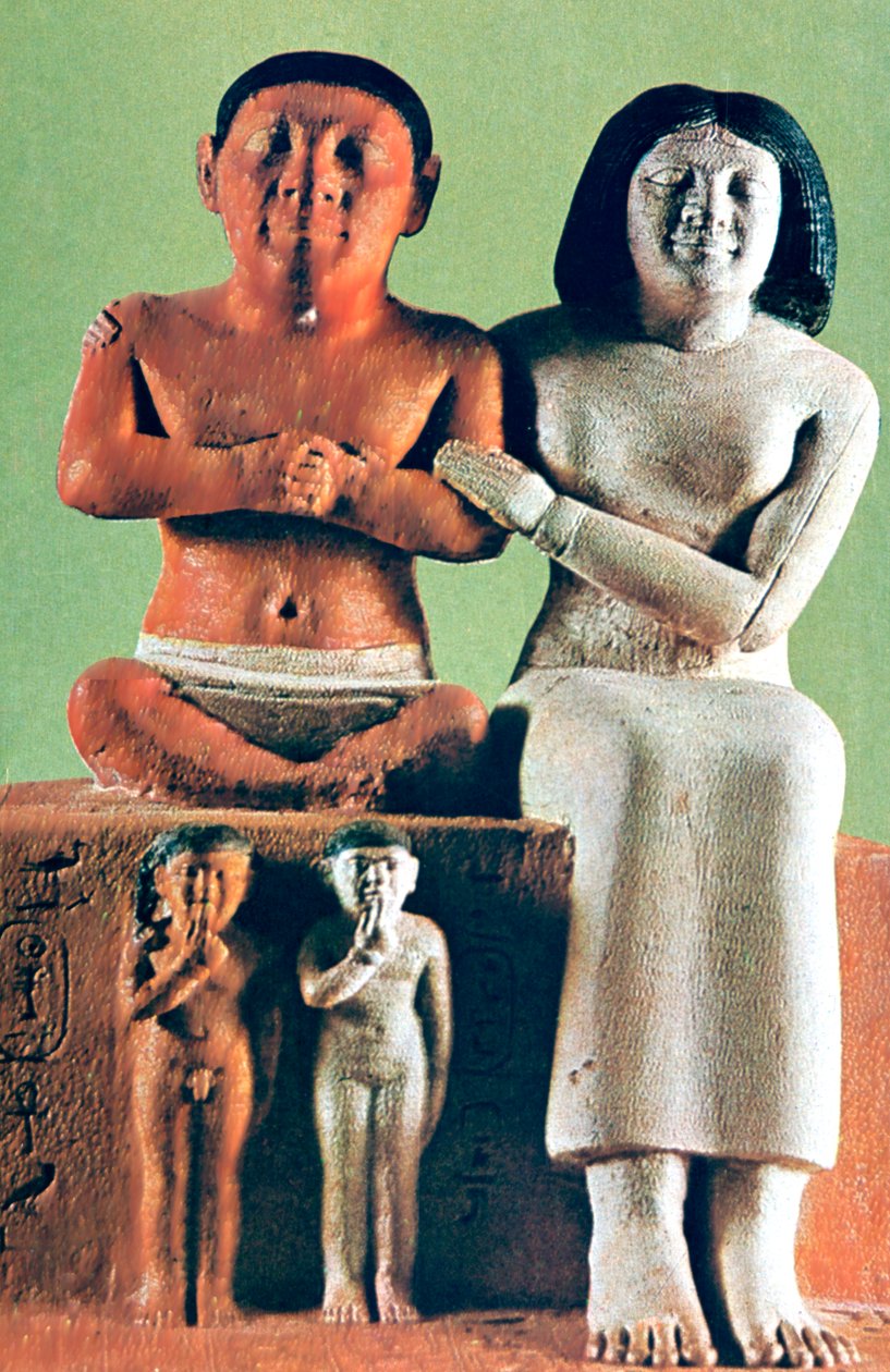 Mies ja nainen -hahmo, patsas, Egypti tekijältä Unbekannt