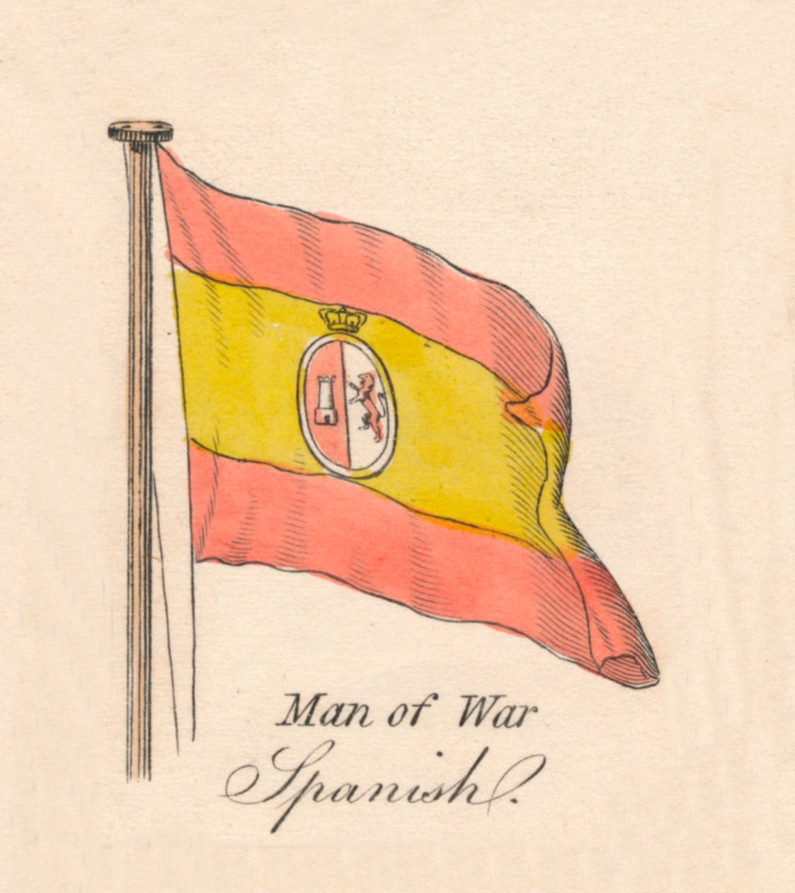 Man of War - espanja, 1838 tekijältä Unbekannt