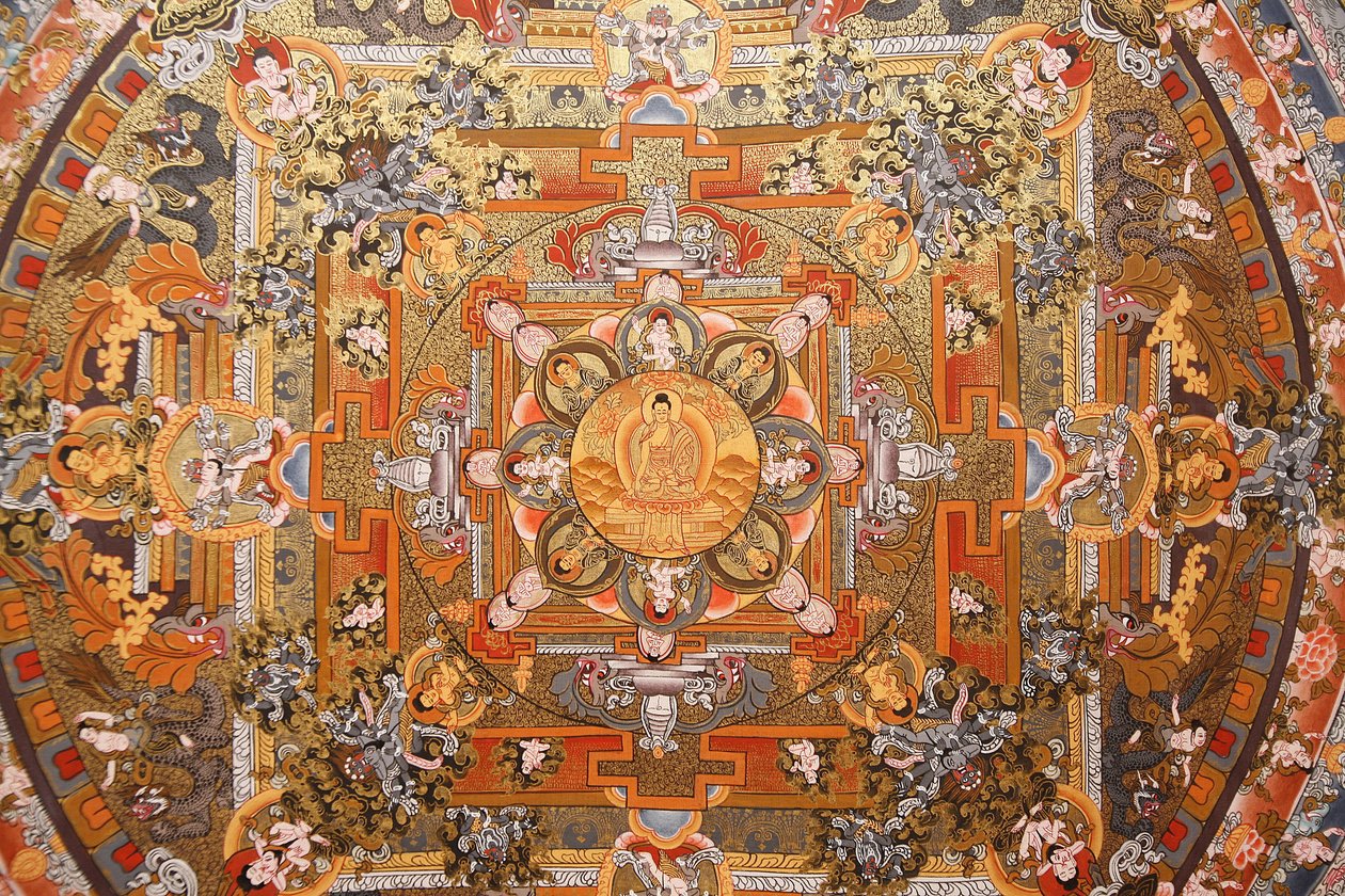 Mandalon Thangka, Bhaktapur, Nepal tekijältä Unbekannt