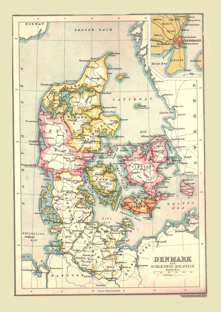Tanskan kartta, 1902. tekijältä Unbekannt