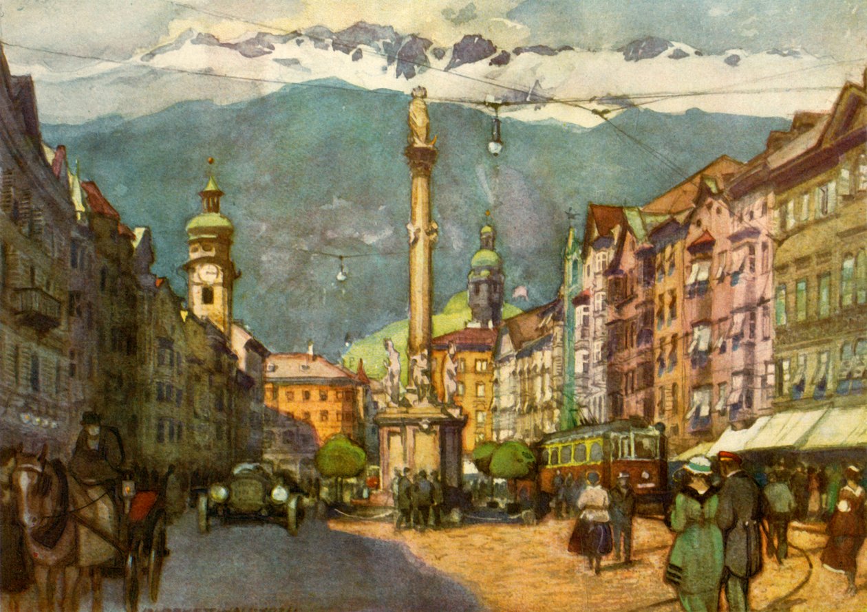 Maria Theresienstrasse, 1929. tekijältä Unbekannt
