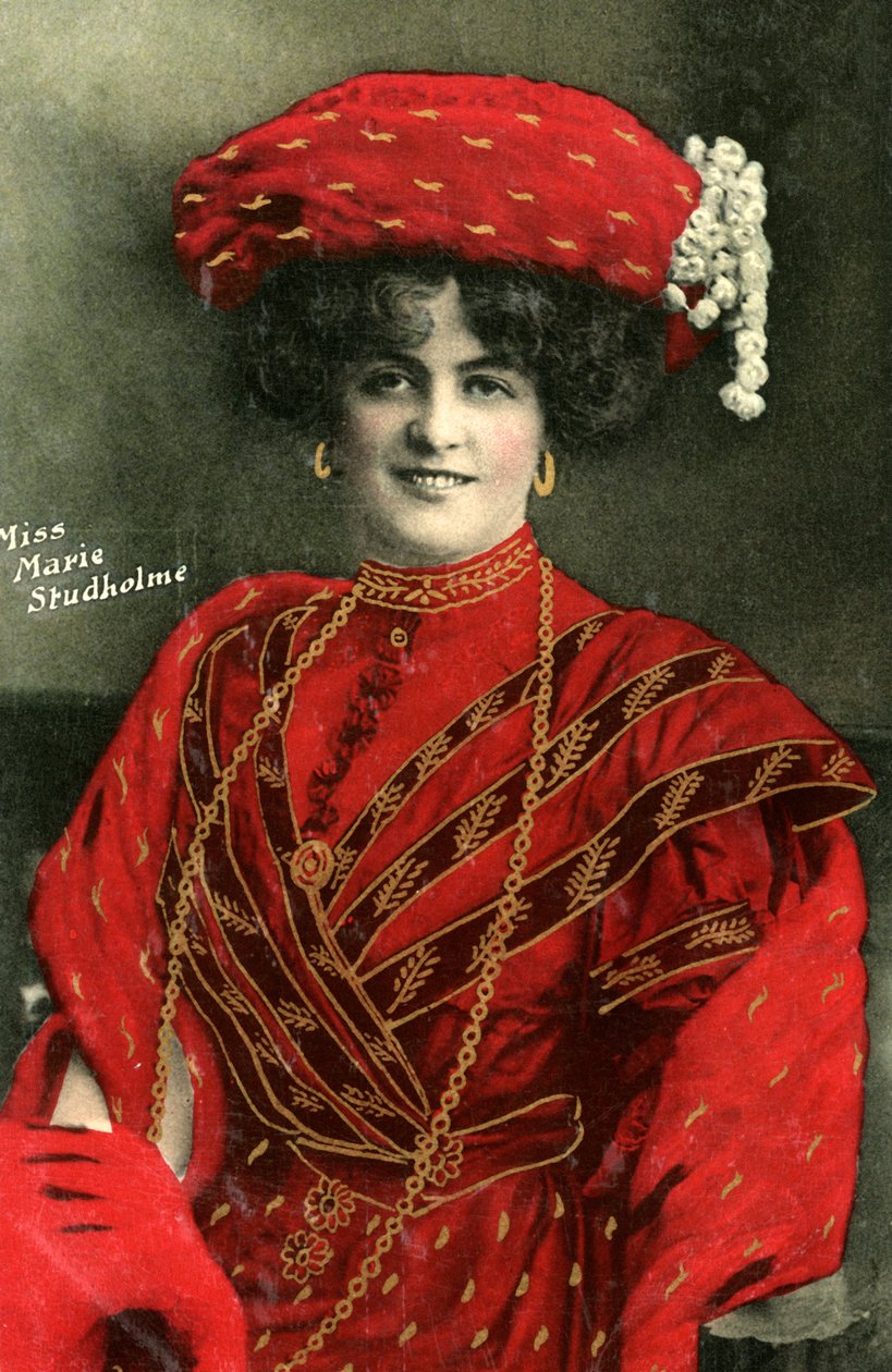 Marie Studholme 1875-1930, englantilainen näyttelijä, 1907 tekijältä Unbekannt