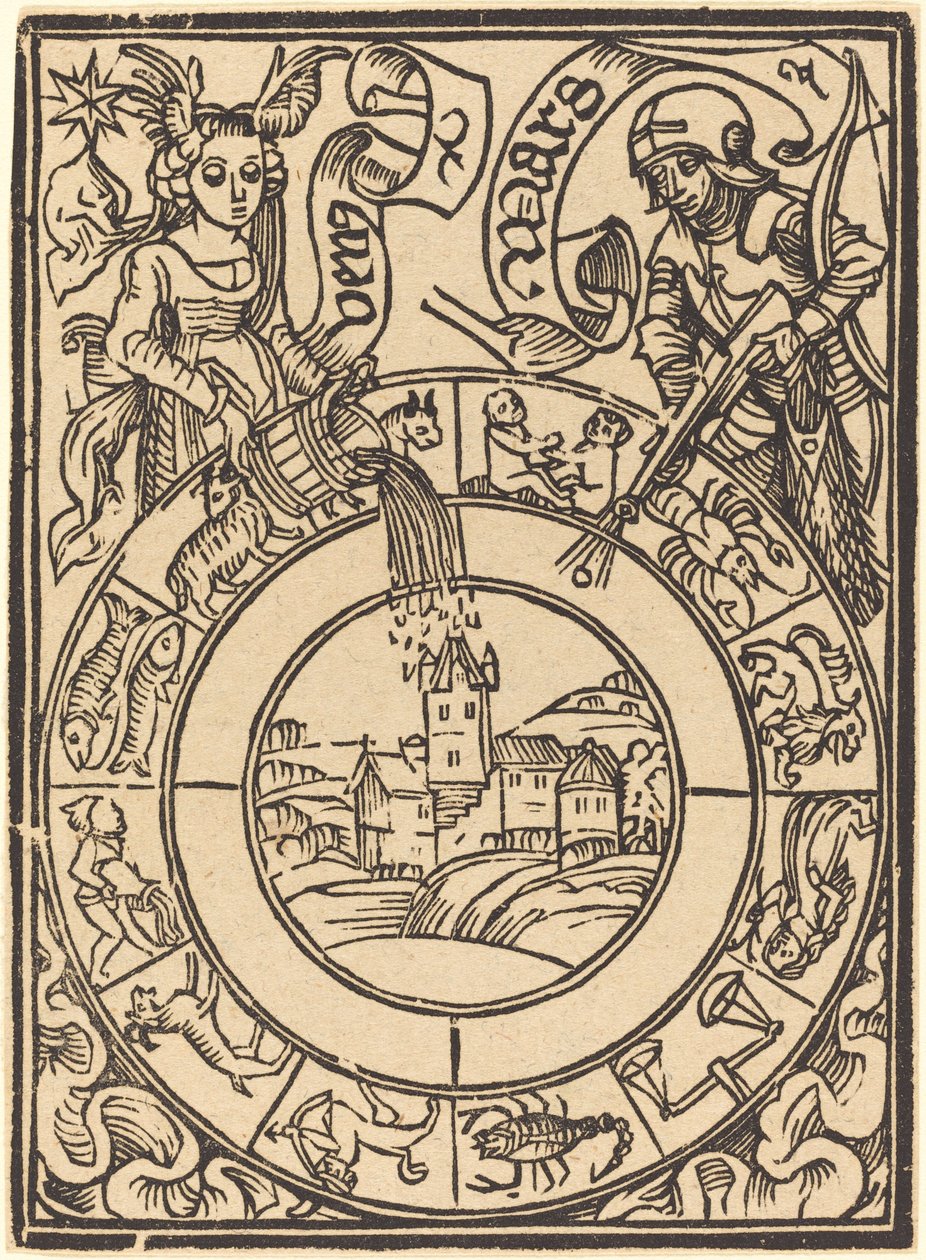 Mars ja Venus, 1400-luku. tekijältä Unbekannt