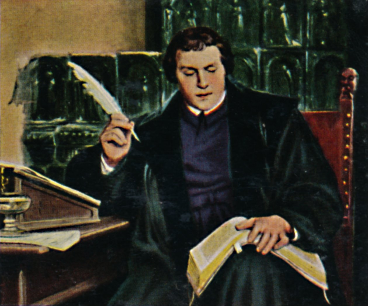 Martti Luther 1483-1546. - Thumannin maalaus, 1934. tekijältä Unbekannt