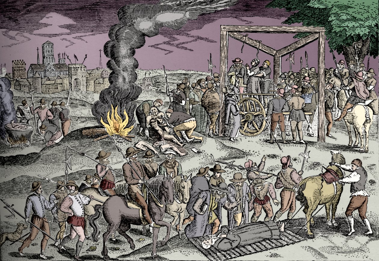Marttyyrit Smithfieldissä, Lontoossa, c1600 1904 tekijältä Unbekannt