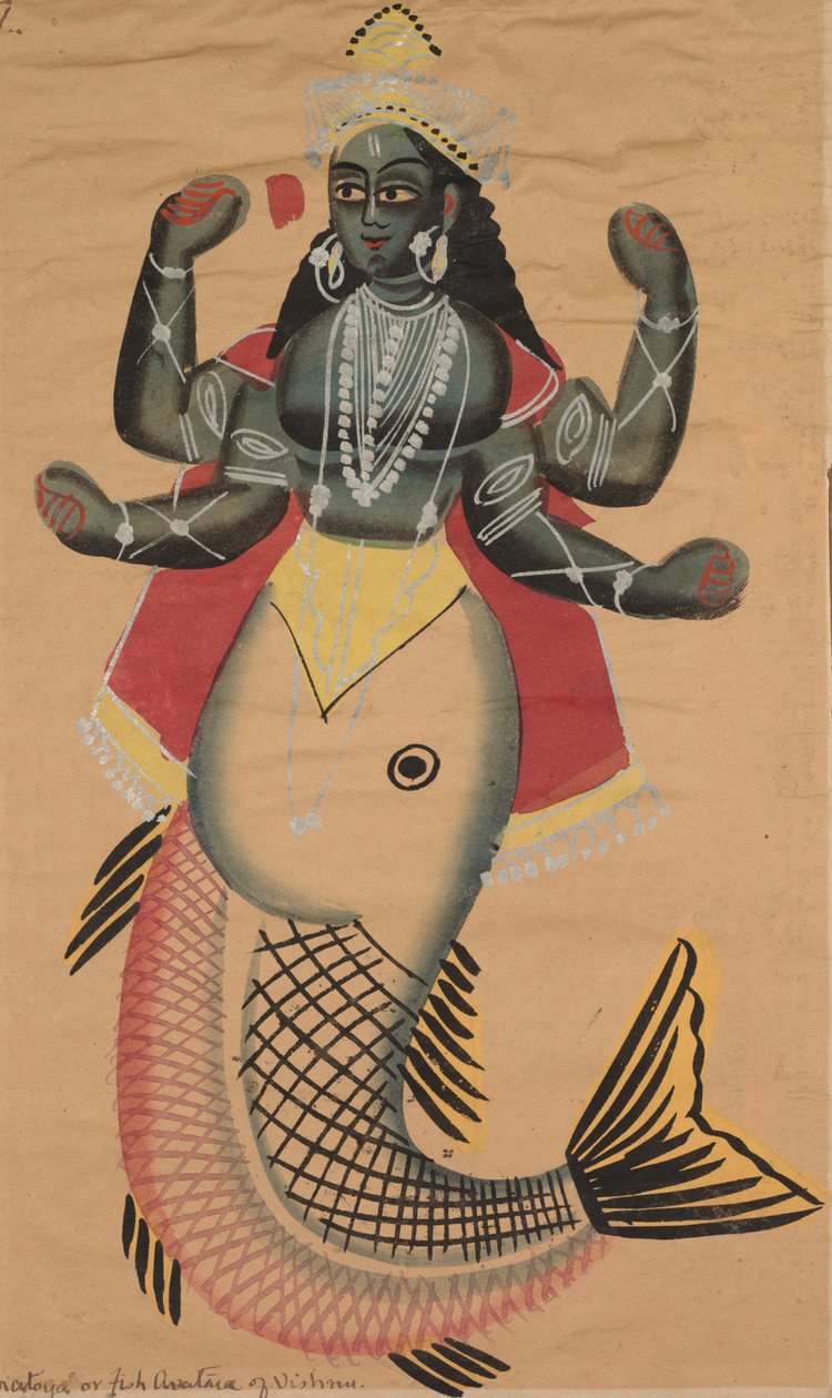 Matsya, Vishnun kala-inkarnaatio, 1500-luku. tekijältä Unbekannt
