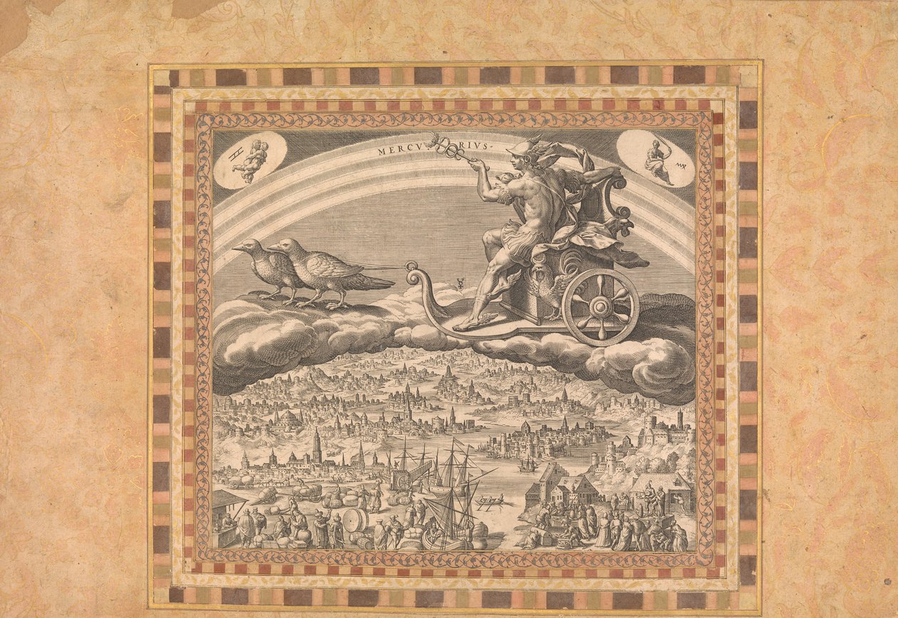 Mercury, Folio Bellini-albumista, n. 1600. tekijältä Unbekannt