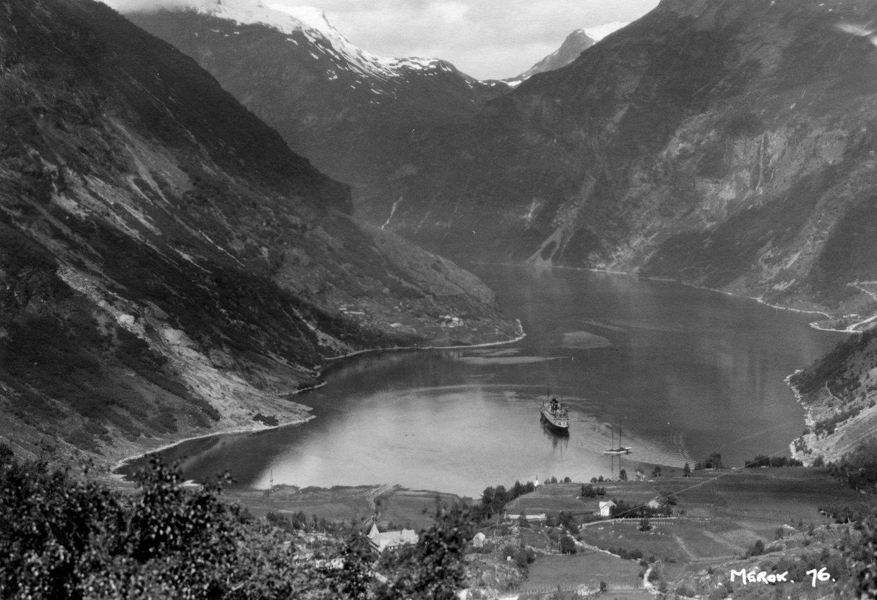 Merok, Geirangerfjord, Norja, 1929 tekijältä Unbekannt
