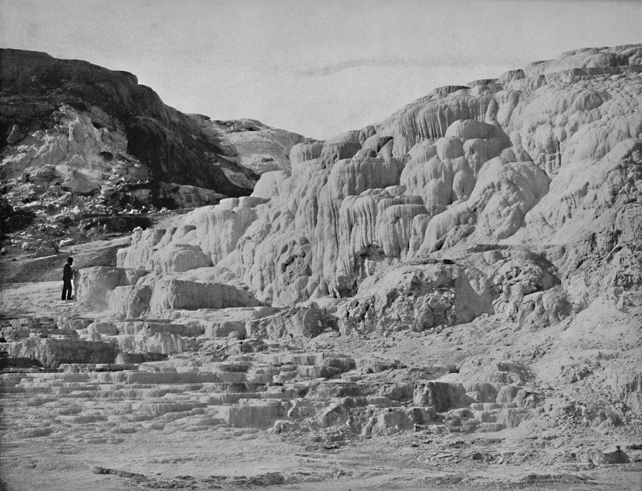 Minerva Terrace, Yellowstone Park, 1897. tekijältä Unbekannt