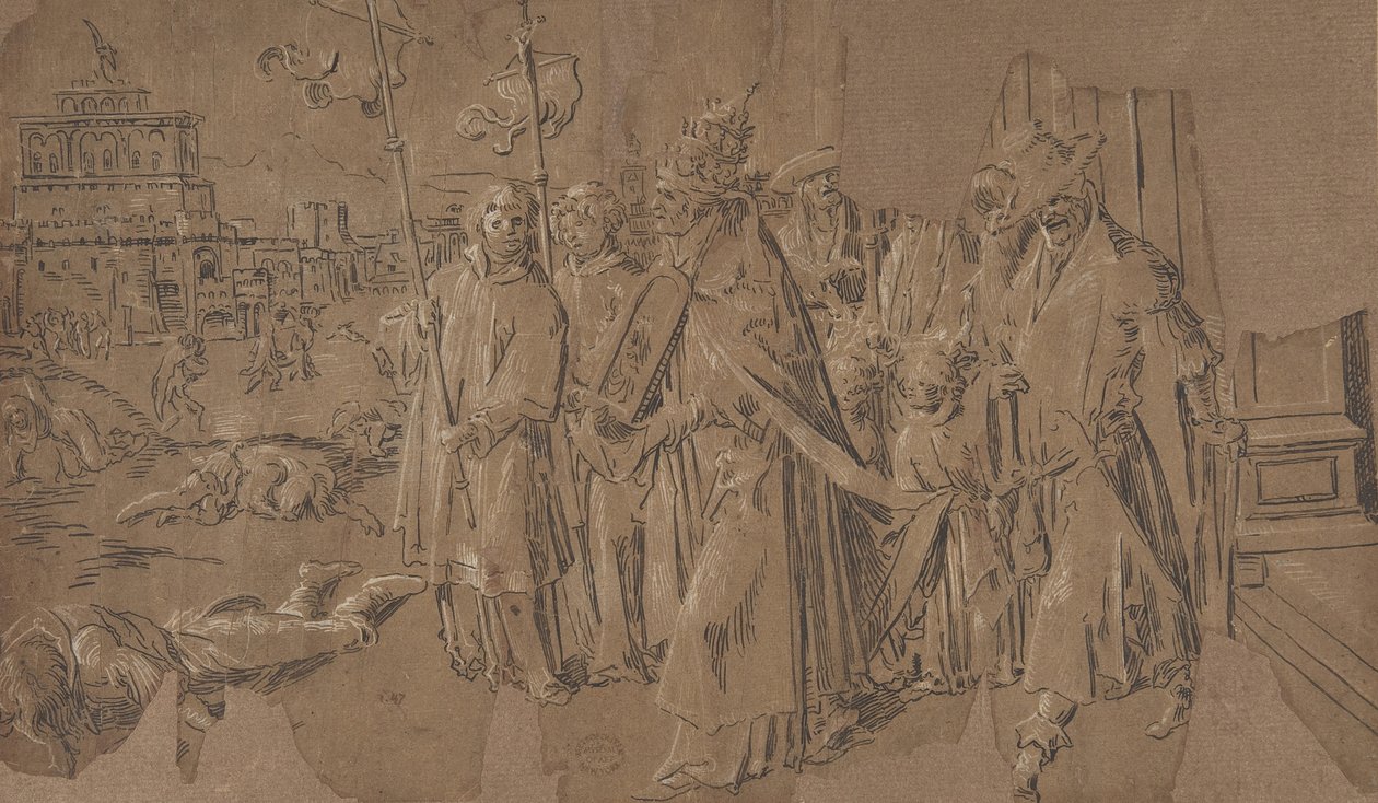 Pyhän Gregorian ihme, 1500-luku. tekijältä Unbekannt
