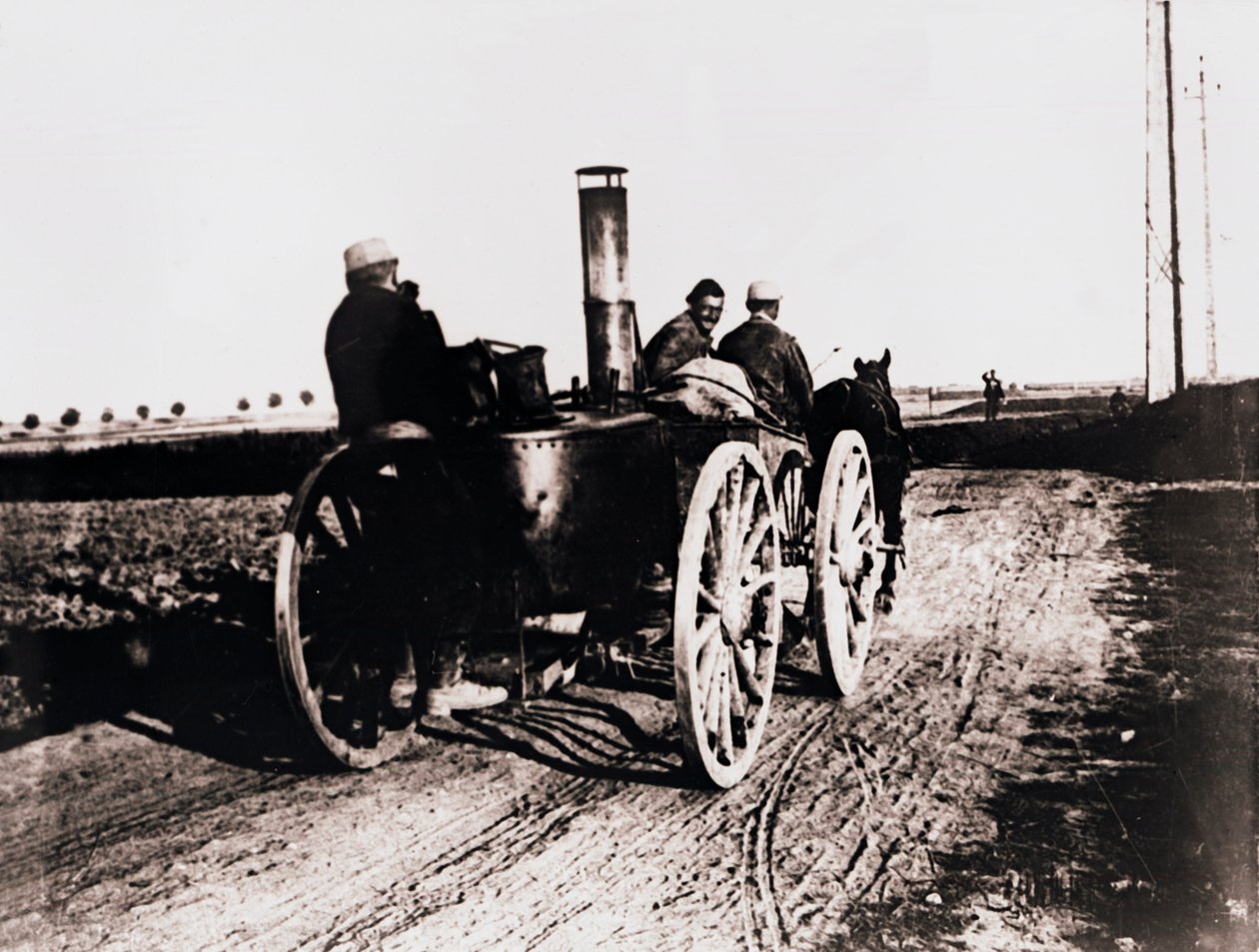 Siirrettävä keittiö linjaa ylöspäin, c1914-c1918 tekijältä Unbekannt