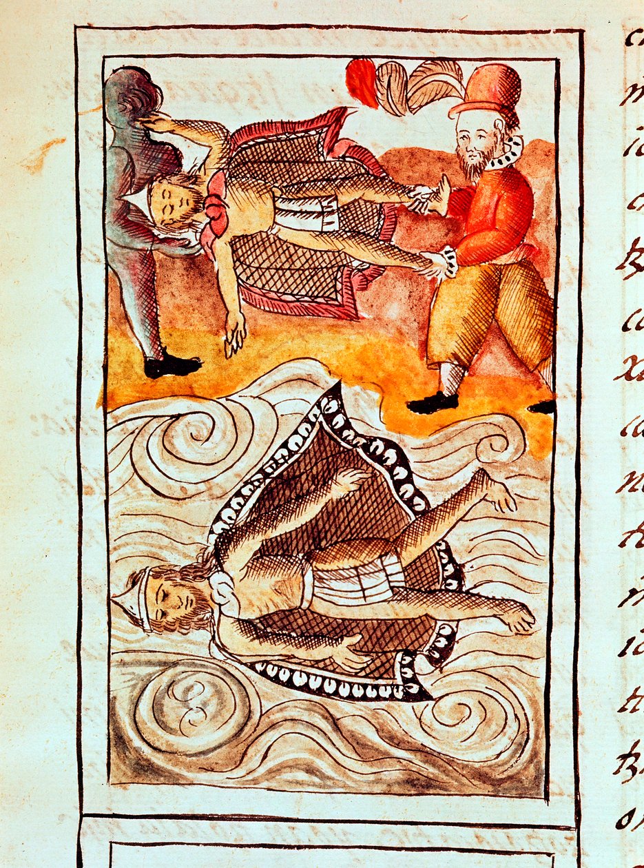 Montezuma II, viimeinen atsteekkien keisari, 1520 tekijältä Unbekannt