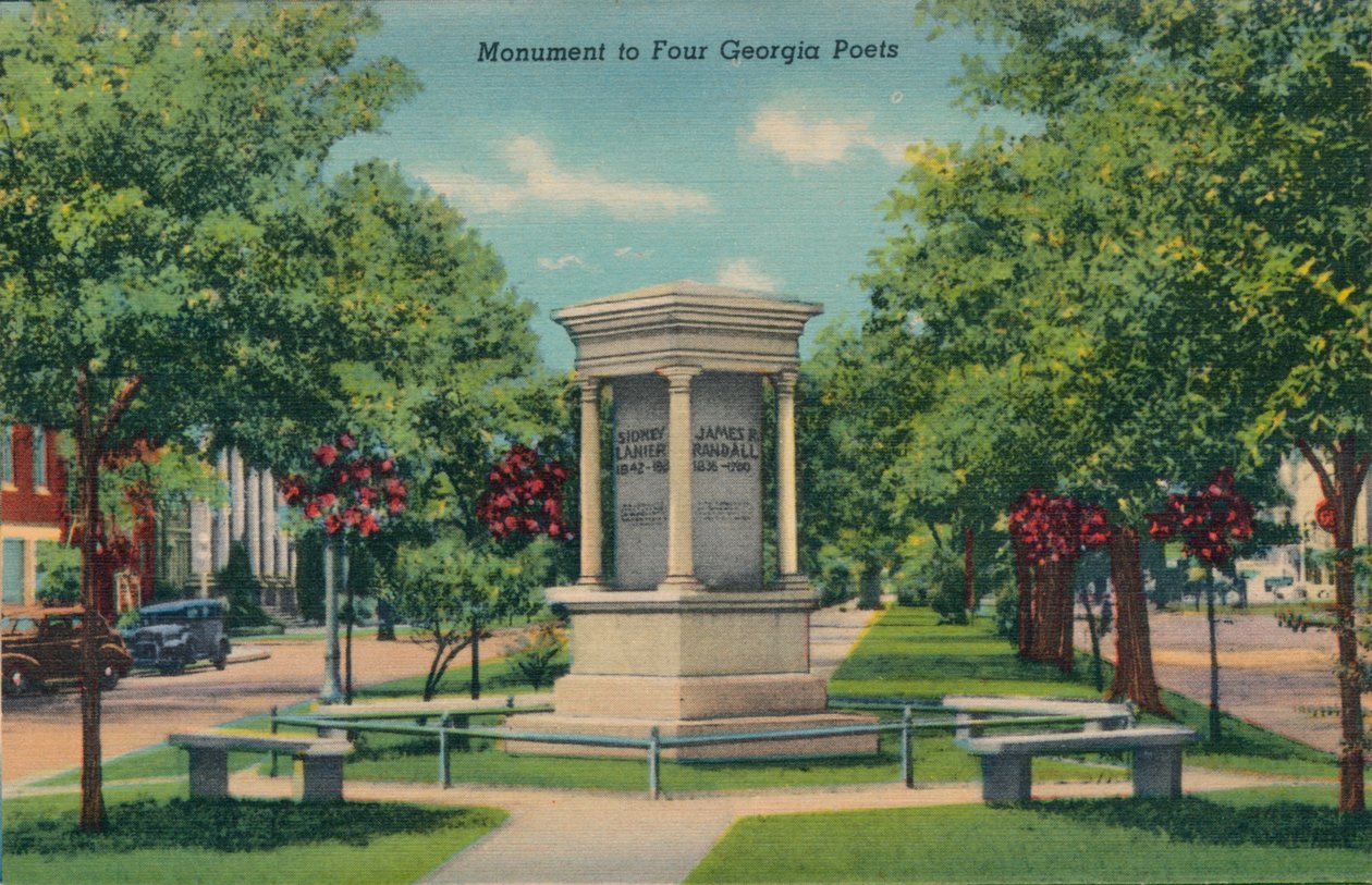 Monumentti neljälle Georgian runoilijalle, 1943 tekijältä Unbekannt