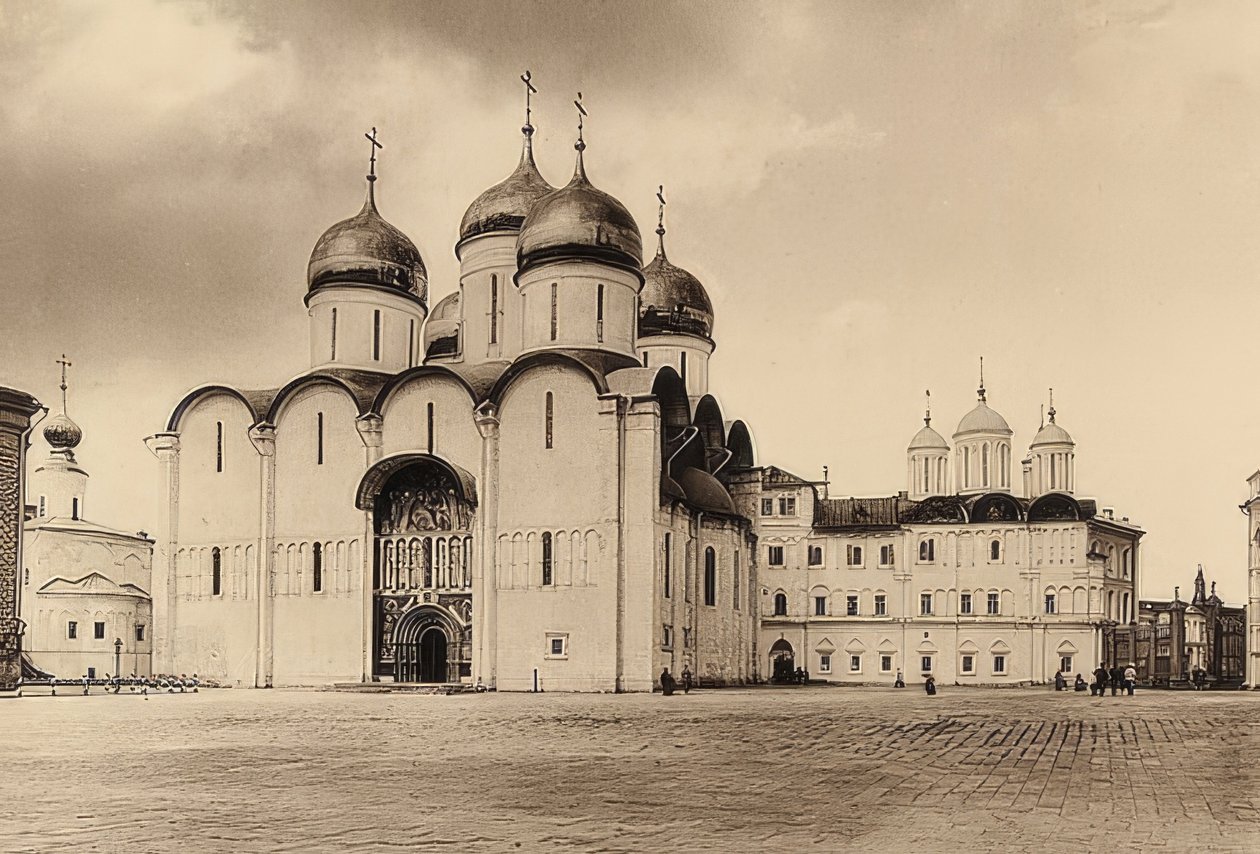 Moskova. Dormition katedraali. Noin 1900 tekijältä Unbekannt