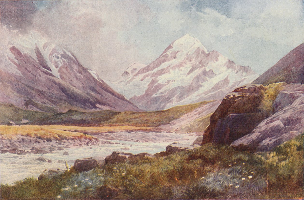 Mount Cook, Uusi-Seelanti, 1923. tekijältä Unbekannt