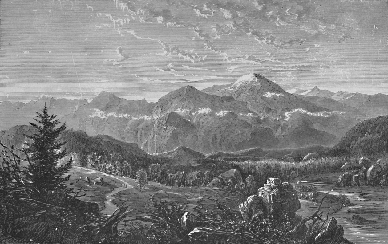 Mount Washington ja White Hills, 1883 tekijältä Unbekannt