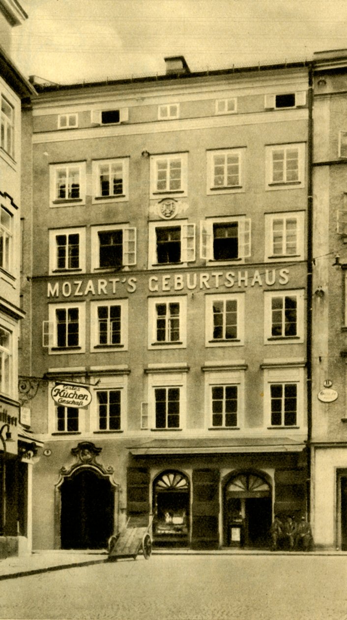 Mozartin syntymäpaikka, Salzburg, Itävalta, c1935. tekijältä Unbekannt