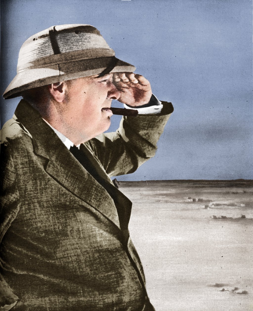 Mr. Churchill vakoilee vihollista, 1943. tekijältä Unbekannt
