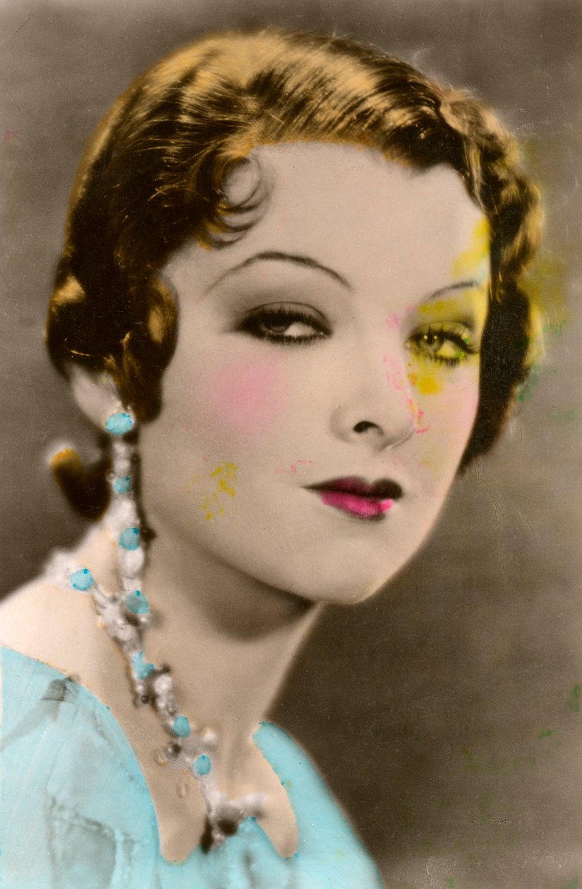 Myrna Loy 1905-1993, yhdysvaltalainen näyttelijä, 1900-luku tekijältä Unbekannt