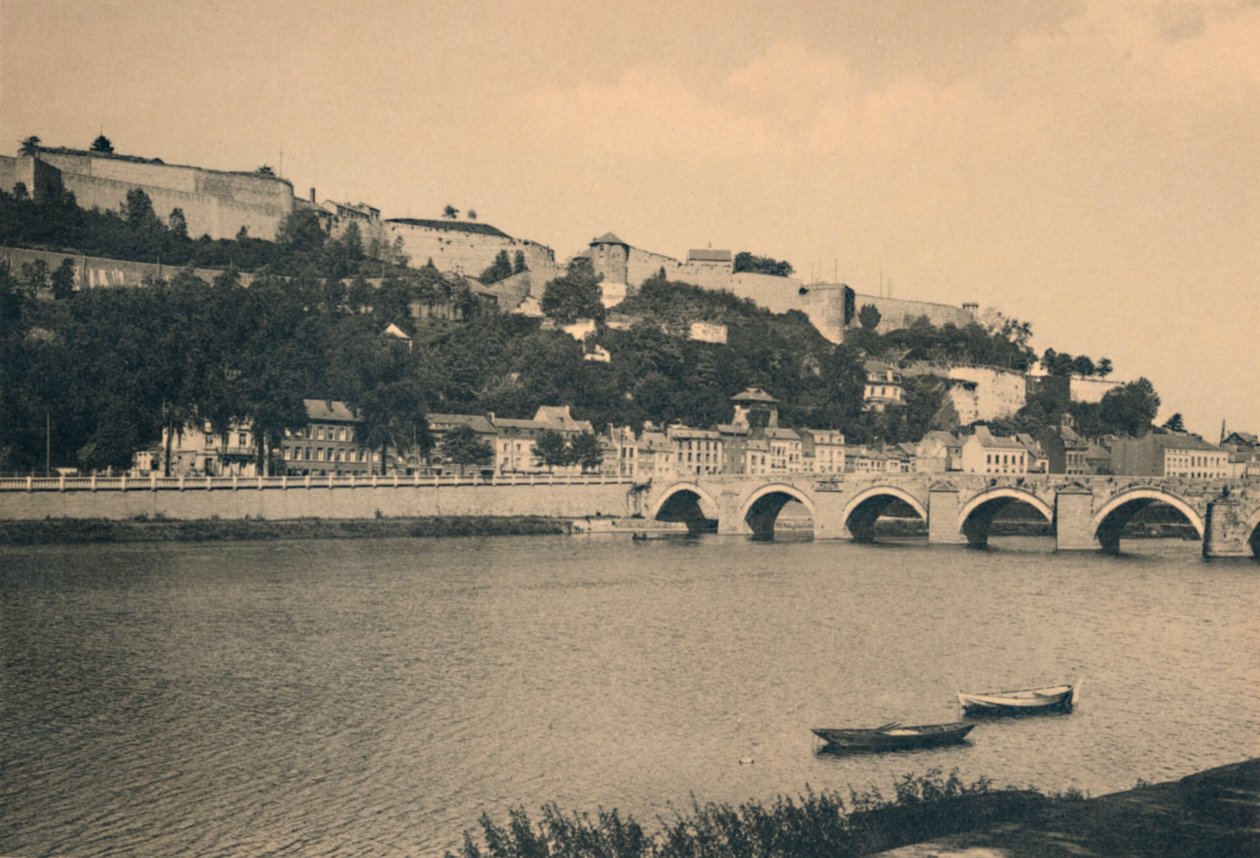 Namurin linnoitus ja Pont de Jambes, 1900 tekijältä Unbekannt