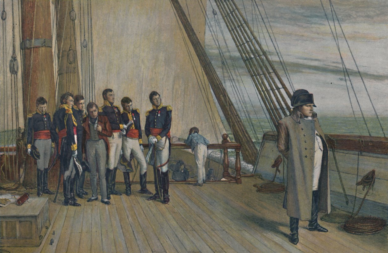 Napoleon laivalla H.M.S. Bellerophon, heinäkuu 1815, 1896. tekijältä Unbekannt