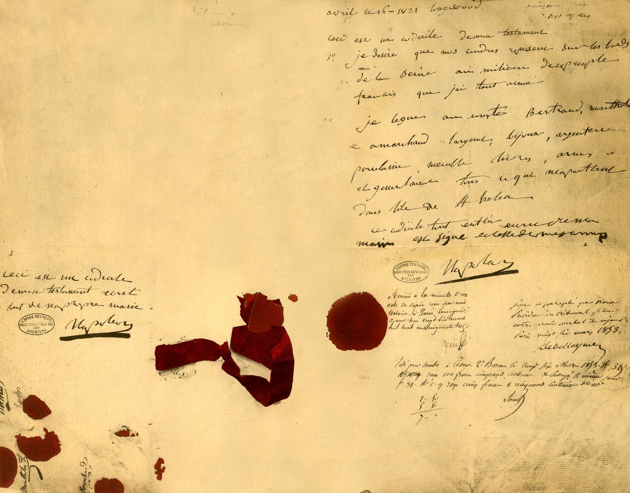 Napoleons testamentti, 16. huhtikuuta 1821, 1921. tekijältä Unbekannt