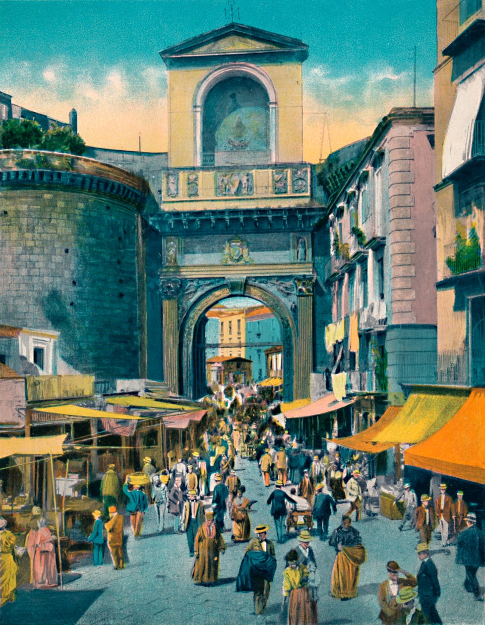 Napoli - Porta Capuana, c1900. tekijältä Unbekannt