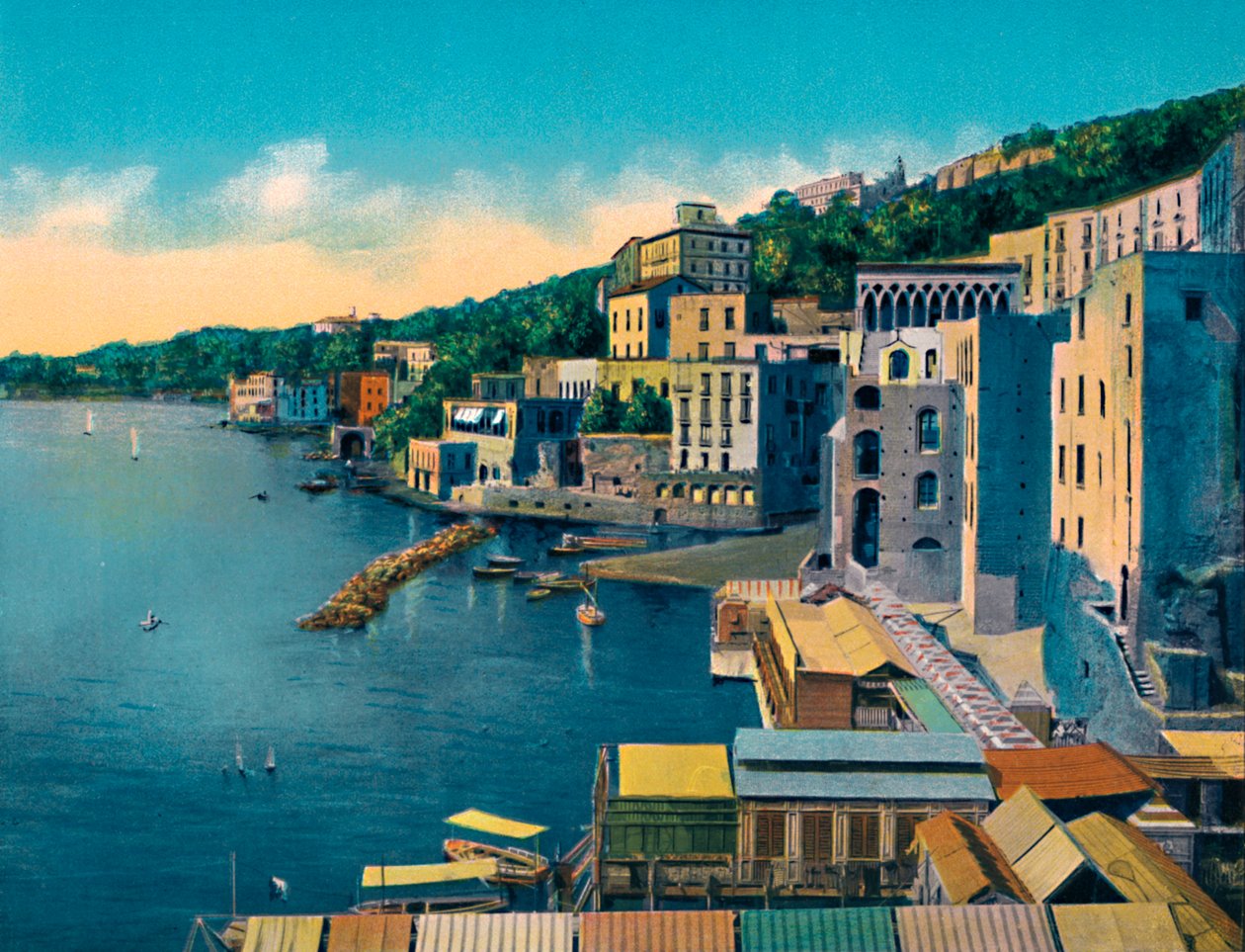 Napoli - Posillipo, c1900. tekijältä Unbekannt