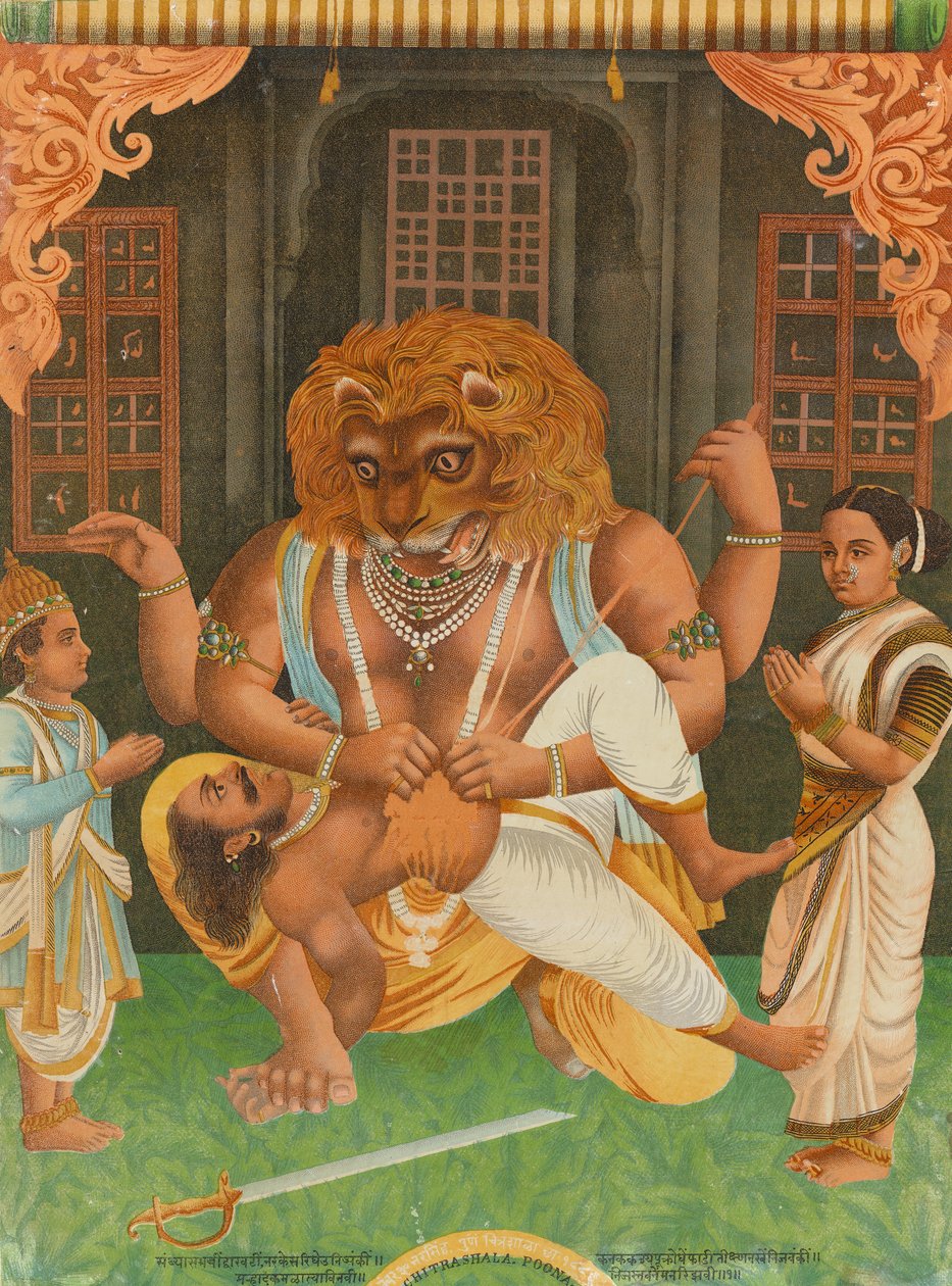 Narasimha, 1886. tekijältä Unbekannt
