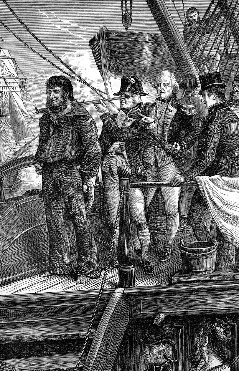 Nelson ja signaali, Kööpenhaminan taistelu, 1801 tekijältä Unbekannt