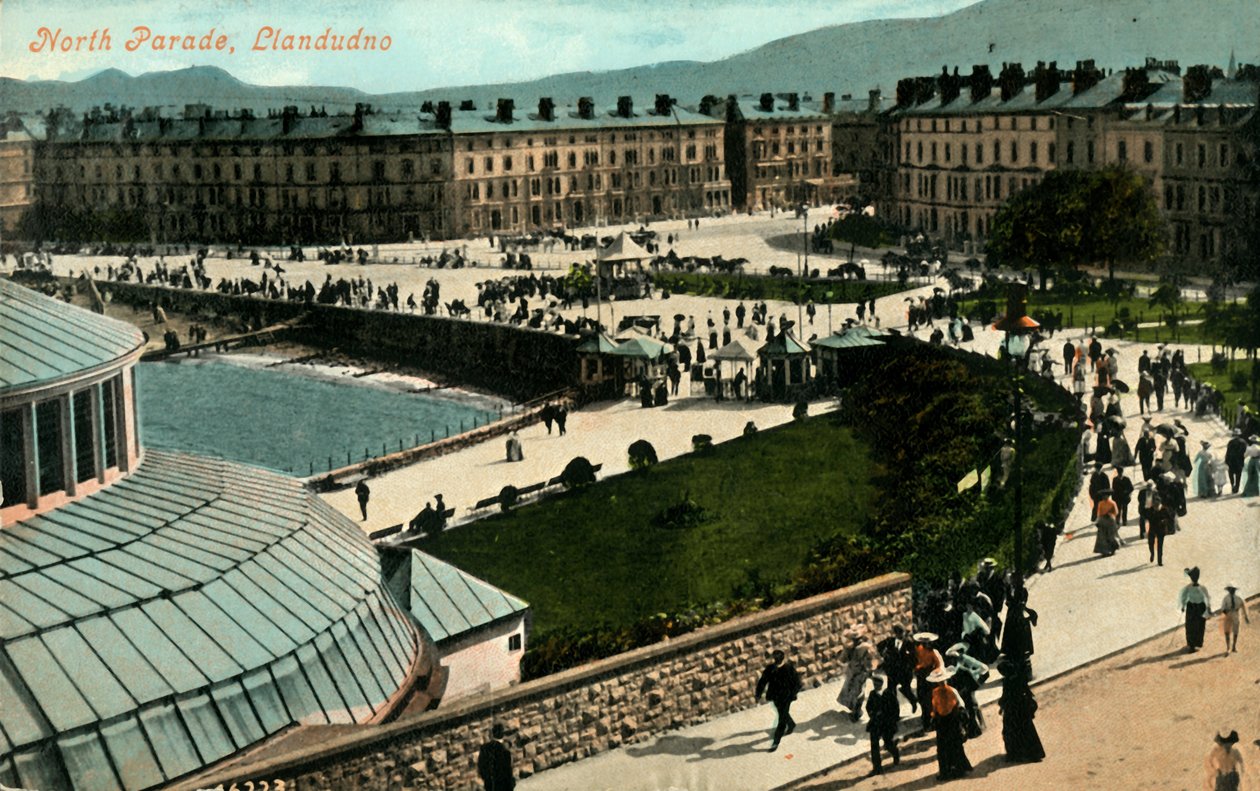 North Parade, Llandudno, 1800-luvun loppu - 1900-luvun alku. tekijältä Unbekannt