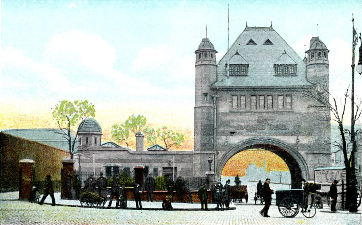 Pohjoinen sisäänkäynti, Blackwall Tunnel, Lontoo, 1900-luku tekijältä Unbekannt