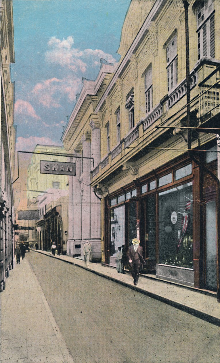 Obispo Street, Havanna, Kuuba, 1910. tekijältä Unbekannt