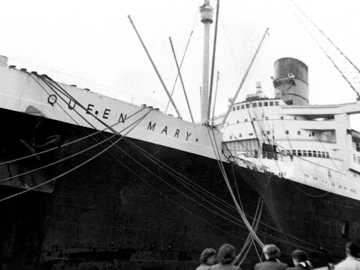 Merilaiva RMS Queen Mary, 1900-luku tekijältä Unbekannt