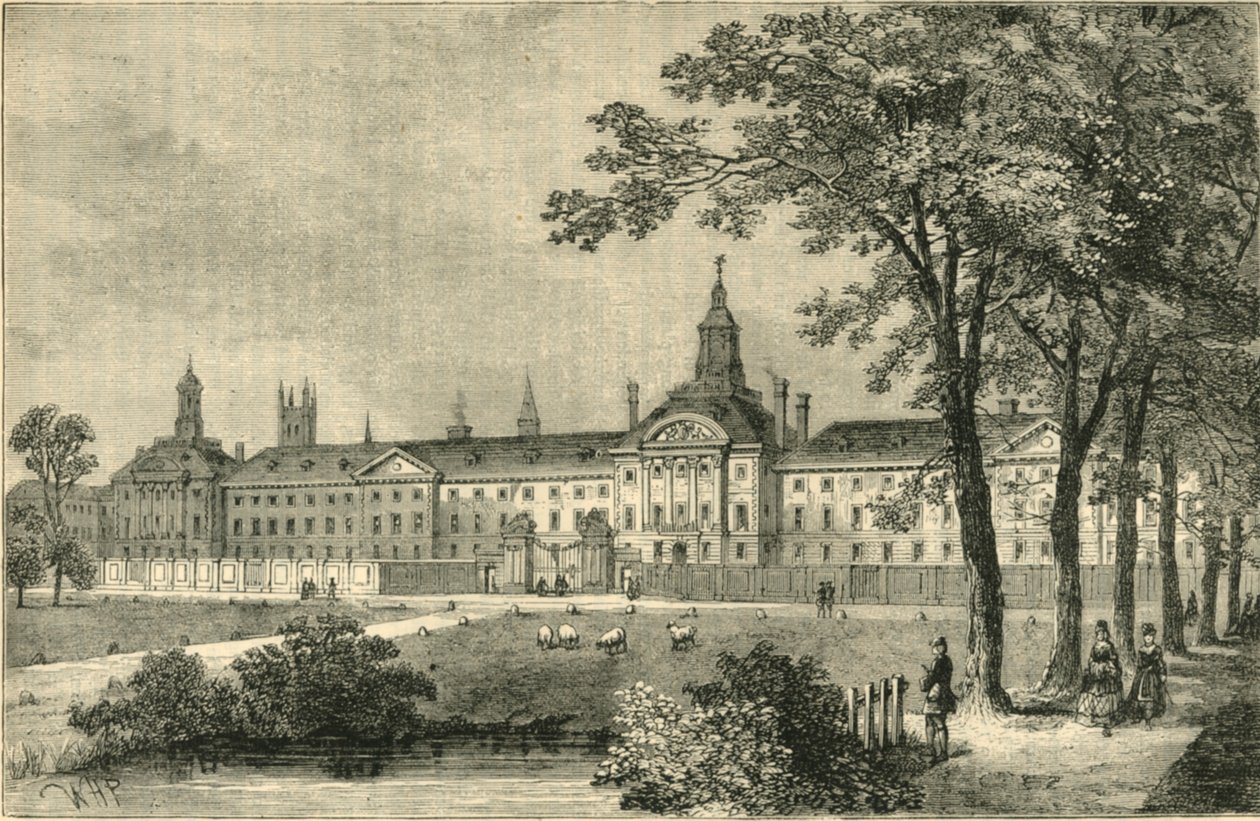 Old Bethlehem Hospital, Moorfields noin 1750, c1872. tekijältä Unbekannt