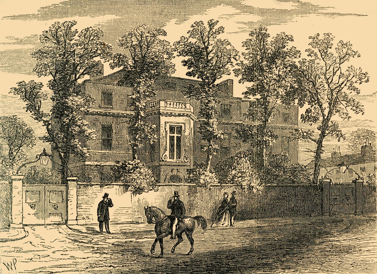 Old Gore House, 1830, n. 1876. tekijältä Unbekannt