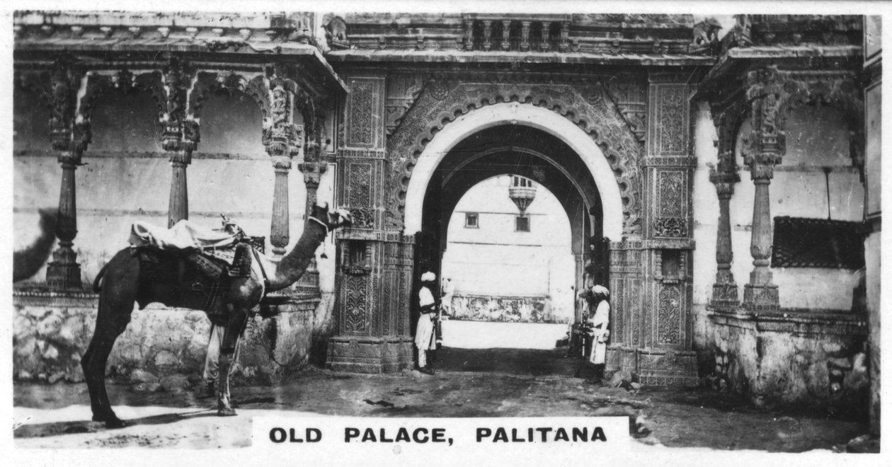 Vanha palatsi, Palitana, Intia, vuodelta 1925 tekijältä Unbekannt