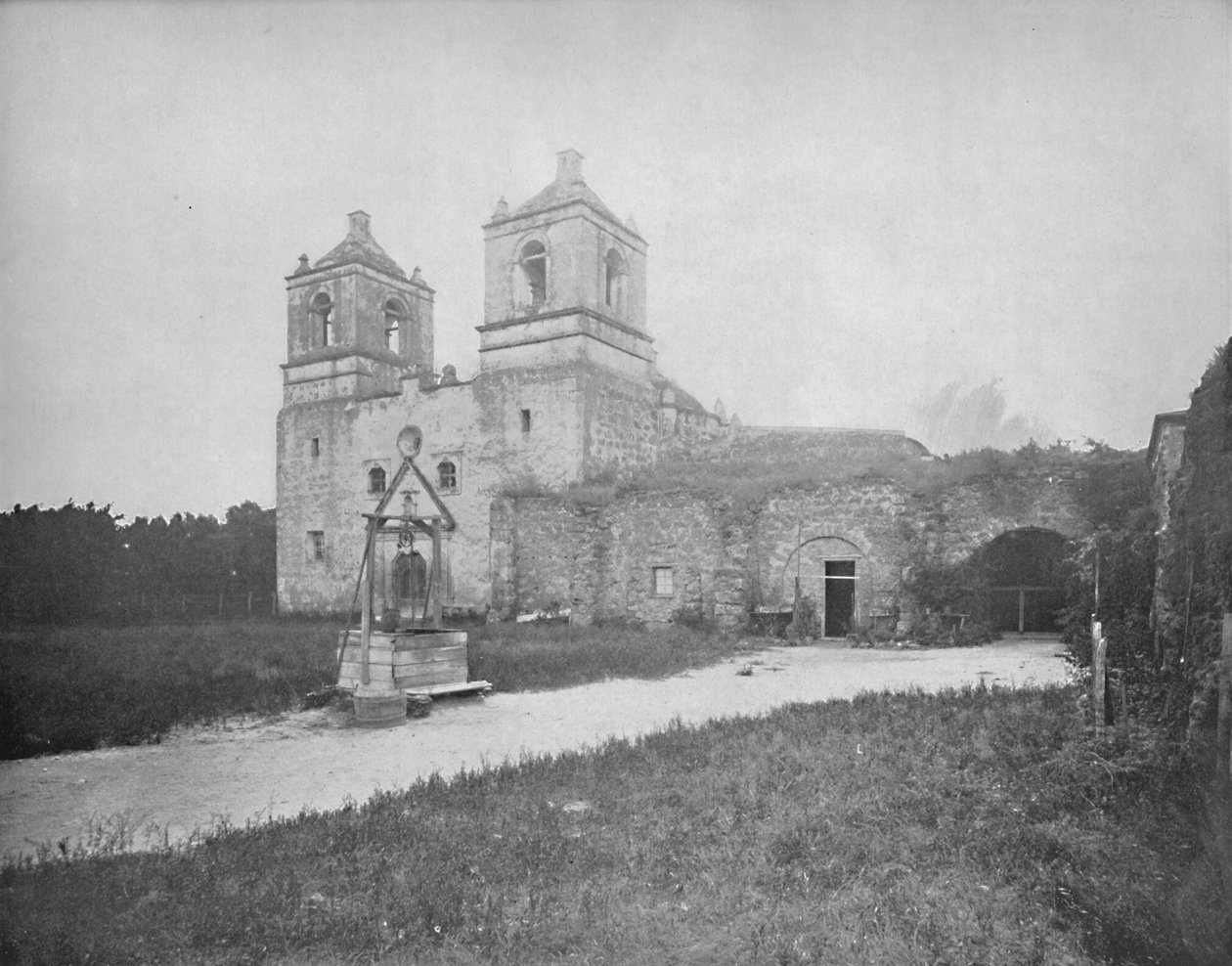 Old Spanish Mission, San Antonio, Texas, 1897. tekijältä Unbekannt