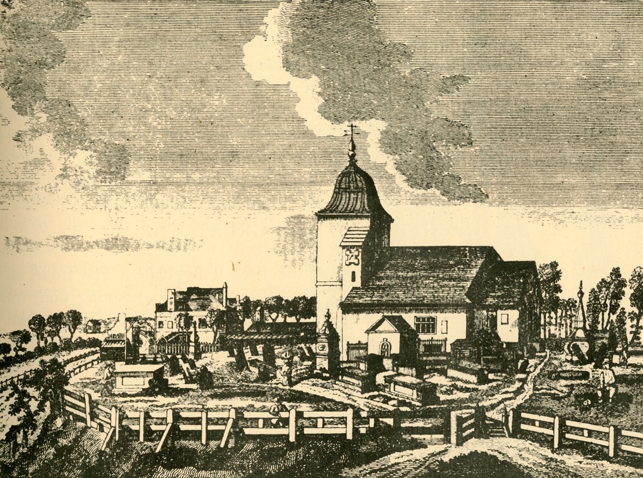 Old St. Pancrasin kirkkopiha, c1780, 1925. tekijältä Unbekannt