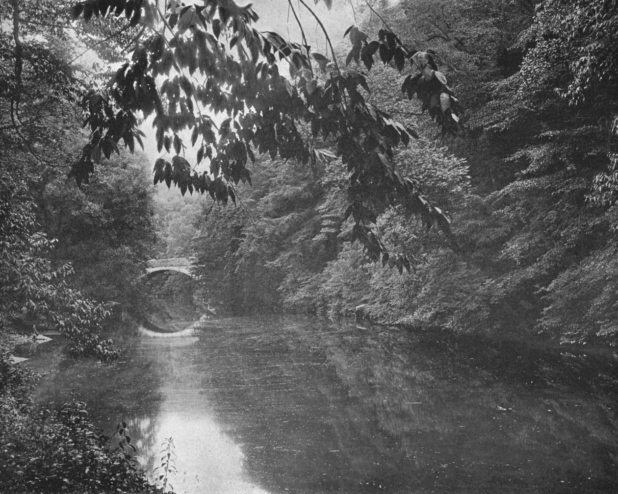 Wissahickon Creekissä, Fairmount Parkissa, Philadelphiassa, Yhdysvalloissa, 1900. tekijältä Unbekannt